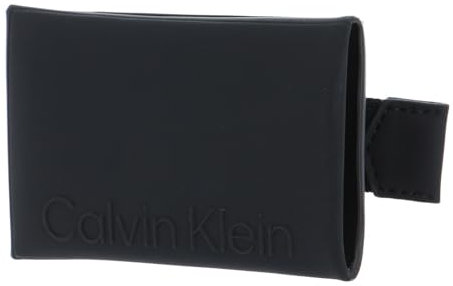 Calvin Klein Rubberized Slide Cardholder CK Black
