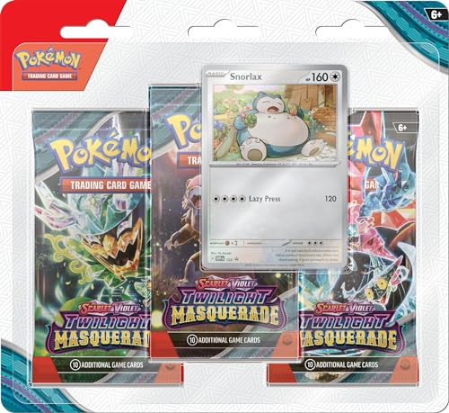 Pokemon POC1062 SV6 3pk Blister Pokémon Trading Cards, Blue/Purple
