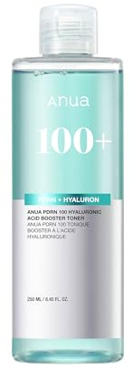 Anua PDRN 100 Hyaluronic Acid Booster Toner, Tónico Facial Hidratante para Piel Seca y Sensible, con ADN de Salmón y Efecto Luminoso, No Pegajoso, skincare coreano, 250 ml