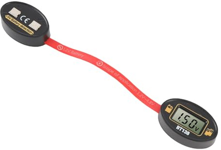 Cocoarm Magnetisk Batteritestare ABS Digital Batterinivådetektor för 1,2V Till 4,8V och 9V Batterier med Magnetiska Kontakter Klar Skärm Bärbar för Hemmaverkstadsanvändare