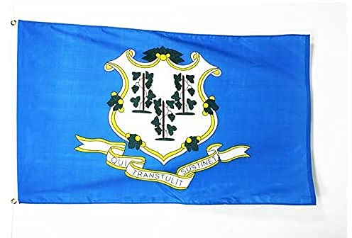 BANDIERA CONNECTICUT 150x90cm - BANDIERA STATO AMERICANO – USA - STATI UNITI 90 x 150 cm - AZ FLAG