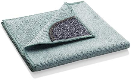E-Cloth Kitchen Microfibre Cloth, Streak-Free Cleaning Kitchen Surfaces, Coutertops and Sinks, Washable and Reusable, 100 Wash Promise, Green, 1 Pack