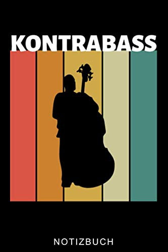 KONTRABASS NOTIZBUCH: A5 Notizbuch KARIERT Geschenkideen für Bassisten | Kontrabass | Jazz | Musik | Buch | Geschenk für Erwachsene Kinder Anfänger | Bücher | Bass
