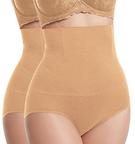 Libella Damen figurenformend Miederslip Miederpant mit Bauch-Weg-Effekt 3608 Multipack Hautfarbe+Hautfarbe XS/S