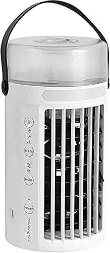 Tyst mini luftkonditionering skrivbord kylfläkt för hemmet, bärbar luftkylare, bärbar mini luftkylare USB mini bärbar luftkonditionering 3 i 1 personlig