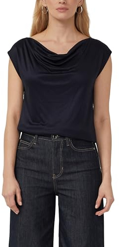 s.Oliver BLACK LABEL 2177023 Maglietta con Colletto a Cascata, 5959, 50 Donna