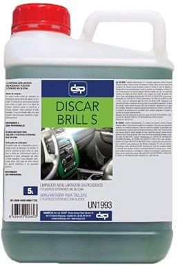 Disarp Brill S - Limpiador y Abrillantador de Superficies y de salpicaderos sin Silicona con Perfume. Uso Profesional. Formato Ahorro 5L