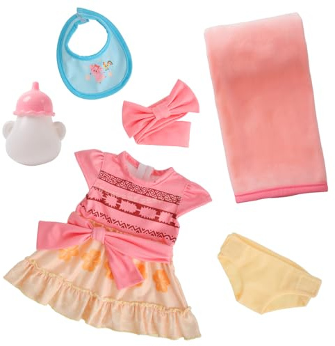 Lot de 6 Accessoires et Une Robe pour poupées de 40 à 45 cm