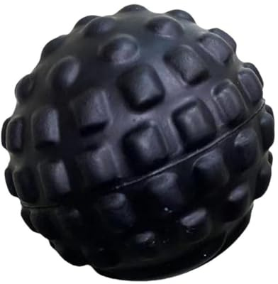 KiBcsLic Rullo Massaggiante con Palla Massaggiante, Attrezzatura Elastica per Il Fitness, Massaggio Muscolare, Palla per Fascite, per Spalle, Allenamento Della, Nero