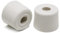 fiXte Medium Wall Floor Mounted Rubber Door Stopper Bump Stop 28mm White Pack of 2