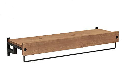 Klädhylla, Väggmonterad hänggarderob med klädstänger, Klädhängare Förvaring för klädaffär (storlek: 80 * 30 * 16 cm) Decoration