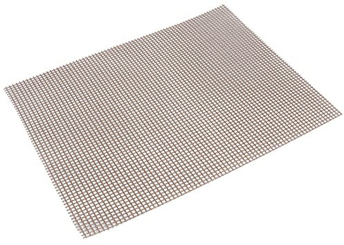 Griglia Antiaderente per Uso Alimentare Tappetino per Barbecue Multifunzionale Teglia da Forno Resistente Al Calore e Carbone a Gas (Marrone 30 * 40 cm)