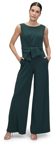 Vera Mont Damen Jumpsuit mit weitem Bein 38, Mystic Green