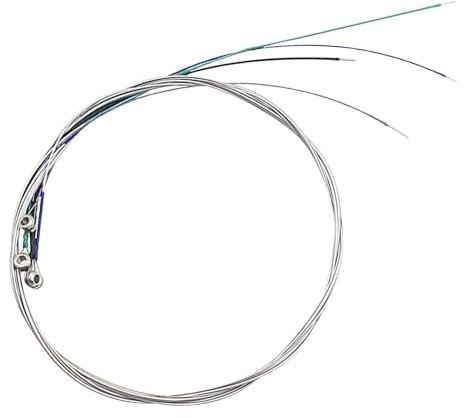 Kompletter Satz Bratschensaiten, Saiten für Bratscheninstrument - 4X Silber-Nickel-Chrom-Saiten für Bratsche,Präzise passende Instrumentensaiten für Bratschenschüler und -spieler für Konzerte