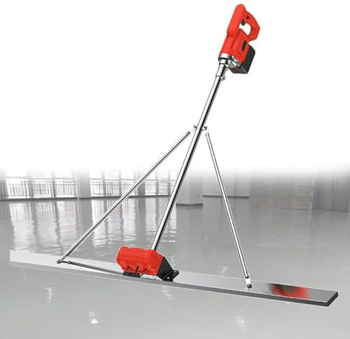 RèGle Nivellement Ciment Chape éLectrique Kit vibratoire pour Chape à béton, Outil de Finition pour Chape électrique, kit vibratoire pour Chape à béton électrique, truelle à béton à