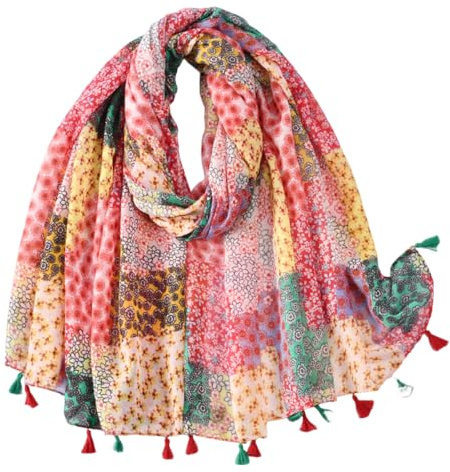 KAVINGKALY Foulard Coton Femme couleur unie Grand Châle Pure Fes Femmes S’enroule pour La Soirée