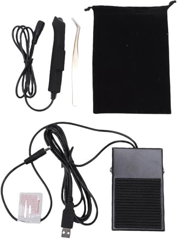 Nurnesy 5W Lash Light avec Pédale de Pied pour Durcissement Rapide | 395-400 Nm Alliage D'aluminium Sûr pour les Extensions de Cils et L'art des Ongles
