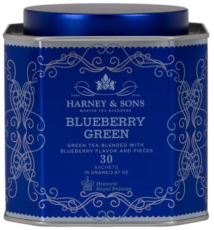 Harney & Sons Blueberry Green Tea | 30 sachets, Historic Royal Palaces Collection