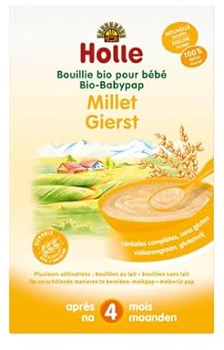 Holle Bouillie Millet Sans Gluten Bio +4m 250g
