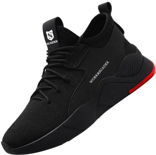 SUADEX Chaussures de Sécurité Hommes Femmes Légère Basket Securite Confortable Antidérapante Chaussures de Travail Respirantes