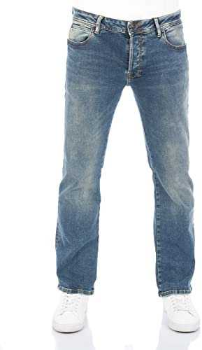 LTB Jeans Herren Hose Roden Bootcut Jeanshose Basic Baumwolle Denim Stretch Tiefer Bund, Farbvariante:Maul Wash, Größe:34W / 32L, 50186-14996-53359