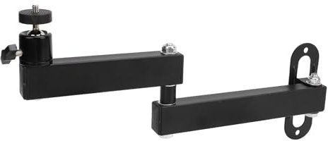 Support Mural de Projecteur, Support de Projecteur Pliable 20-35 Cm Horizontal 360° Haut vers Le Bas 90° pour Appareil de Projection d'Appareil Photo