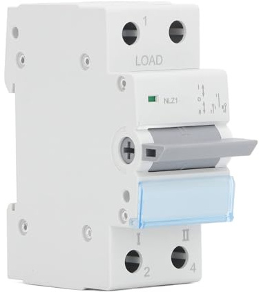 Interruttore di Trasferimento Manuale a Doppia Alimentazione Interruttore di Commutazione del Generatore Interblocco su un Lato Montaggio su Guida DIN 1P Interruttore di (125A)