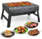 Barbecue - Barbecue au Charbon & Barbecue Camping, Acier Inoxydable, Portable, Durable, Résistant à la Chaleur et à la Rouille, Idéal pour Jardin, Balcon, Terrasse, Camping (S (35 x 27 x 20 cm))