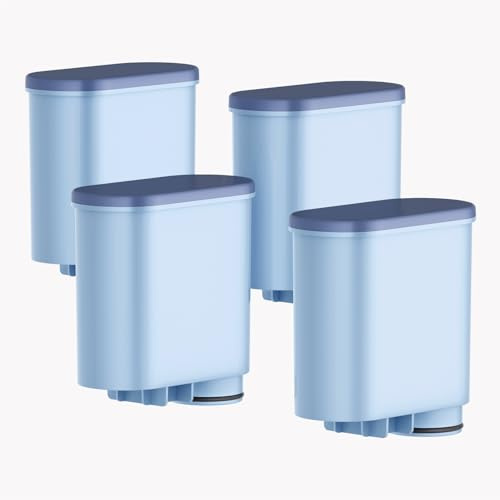 AquaStrata 4er-Pack Wasserfilter, kompatibel mit Philips Aqua Clean Filter CA6903/10/22/99, passend für Philips und Saeco Kaffeevollautomat Serien 1200/2200/3200/5400, BPA-frei, 150L, neues 2025