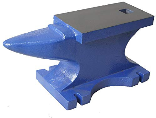 Yunque, KATSU Yunque de Herrero 55LB 25KG Yunque de Hierro Fundido con Solo Cuerno para Metalistería, Taller, Fabricación de Joyas, Soldadura, Aplanar, Forjar y Formar Metal 40245006