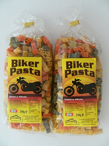 Pfalznudel Streuteile Biker aus Nudelteig, 2X 250 g, Nudeln, Motorräder, Pasta, Dekoration, Delikatesse