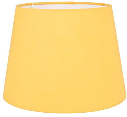MiniSun | Modern Tapered Light Shade in a Mustard Fabric Finish | Floor Lamps & Torchieres, Home Décor & Improvement Essential | 250mm Shade Width