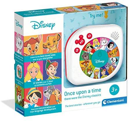 Clementoni C'era Una Volta Disney Storyteller 6 Racconti Classici e Suoni Divertenti, (18+ Mesi), Multicolore, Small, 61542