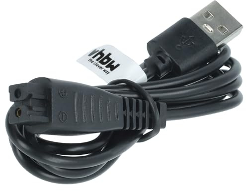 vhbw Ladekabel kompatibel mit Panasonic ES-RT31, ES-RT30, ES-RF41, ES-RT37-s, ES-RT37, ES-RT33 Rasierer - Netzkabel, 13,3 cm