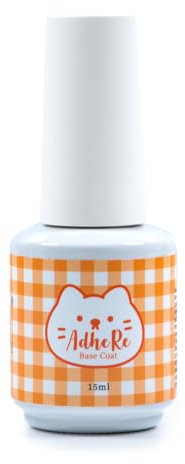 ADHERE Capa base de gel despegable para esmalte de uñas en gel, 15 ml de esmalte de gel despegable con luz UV LED, sin limado, remojo para principiantes en la práctica de uñas DIY en casa