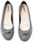 Veittes Women's Wide Width Flats Shoes - Fashion Round Toe Slip-on Comfortable Bow Ballet Shoes.(2109004-2408,GR/MF,UK10 Wide)