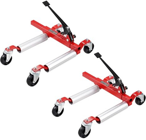 VEVOR Plataforma Rodante para Automóvil con Ruedas Giratorias de 360° Capacidad Máxima de 680,4 kg Elevador de Neumáticos para Vehículos de Servicio Pesado para Reparación de Vehículos 2 Piezas