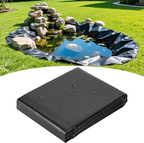 qodxcrfv Bache Bassin 2m×2m Liner Piscine Hors Sol, bache Bassin Exterieur, Liner de Bassin pour Bassin à Poissons, Piscine, à Membrane renforcée