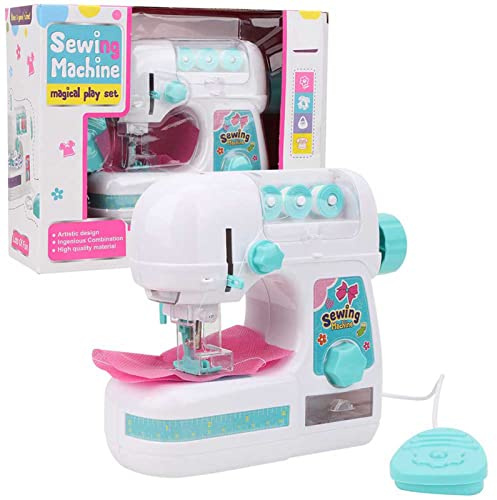 Toy de Máquina de Coser de Tamaño Mediano Interesante Eléctrico para Niños, Juguete Educativo para Niñas, Hecho de Material Premium, Delicada Apariencia de la Máquina de Coser,