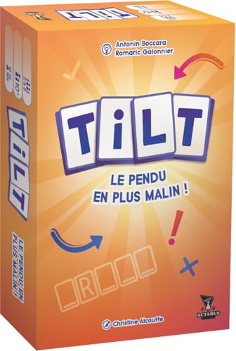 Asmodee - Tilt - Actarus - Brädspel - kooperativt familjespel - gissningsord per lag - atmosfär - från 10 år - 2 till 8 spelare - 25 min - Svensk version