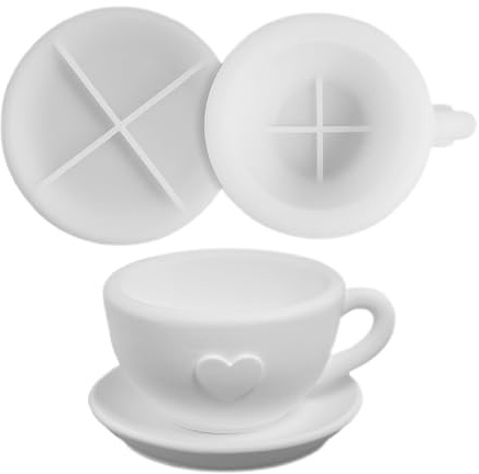Molde de la vela de la taza del té | Moldes de Silicona de la taza de café, moldeo de la resina del yeso, de la resina del tarro decoración de la oficina, decoración del hogar