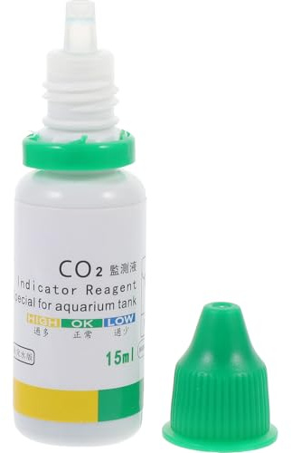 Abaodam Solution Indicatrice de Test D'aquarium Co2 15ml Affichage Haute Précision pour Eau de Bassin et Aquarium Usage Quotidien