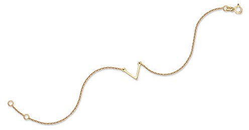 Maverton Damen Armband 333 Gold + personalisierte Geschenkbox mit Gravur - Geschenk für Frauen - Länge: 17-18 cm - 8 Karat