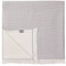Sowel® Premium Hamamtuch mit Frottee Rückseite, Fouta Strandtuch aus 100% Bio-Baumwolle, 100 x 190 cm, Hergestellt in Portugal, Grau/Ecru