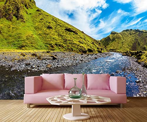 ZHEN WALLPAPER Benutzerdefiniertes 3D-Wandbild, Papel de Pared, Island Mountains Rivers Canyon Naturtapete, Wohnzimmer, Sofa, TV-Wand, Schlafzimmer, 3D-Tapete * 150 cm x 105 cm (59,1 x 41,3 Zoll)