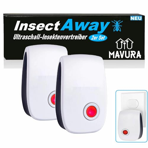 InsectAway Ultraljud insektsskrämma insektskontakt, myggplugg insektsskydd insektsskrämma anti-möss, musskrämma spindlar myggor flugor råttor kackerlackskydd [2]