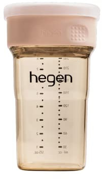 Hegen PCTO Allround-Schnabeltasse mit auslaufsicherem Design, BPA-frei, Premium-Kunststoff, einfach zu trinken, für Männer, Frauen, Kinder, Kleinkinder und Baby-Wasserflasche, 240 ml, Weiß