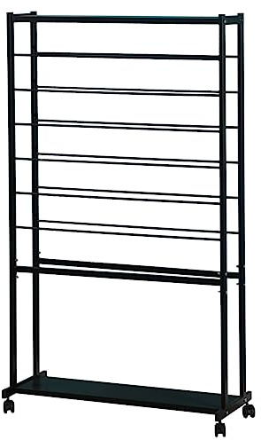 Fadiadem Ribbon Organizer Gift Wrapping Paper Holder Stand Staffa, Craft Room Nastro di Metallo Carrello di stoccaggio con Ruote, Sciarpa Rack Artigianato Articoli Display Stand portasciugamani