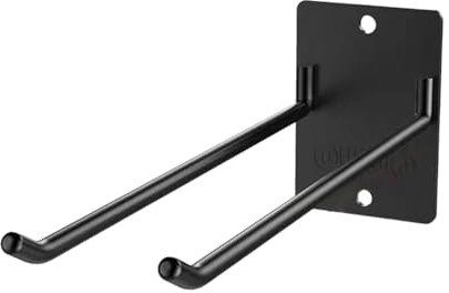 perfk Organisateur d'outils de Jardin de Garage, Support Mural de Balai, Organisateur de balais, pelles et cintres de râteau pour Cour, échelle de Garage de, 2 Crochets