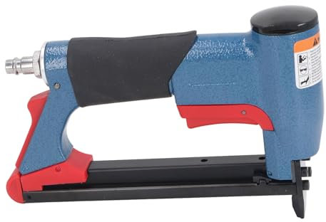 TYTOGE Agrafeuse pneumatique de calibre 21, capacité de 140 clous, agrafeuse d'ameublement pour chantier de construction du bois de 6,35 mm à 1,6 cm